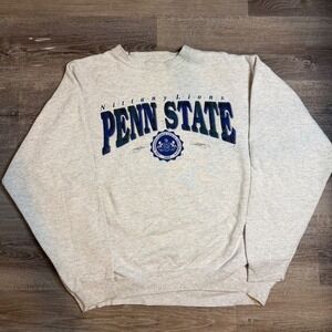 Vintage Penn State Nittany Lions Sweatshirt XL Gray Coed Sportswear Made in USA